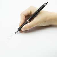 三菱鉛筆(uni) クルトガ656 ラバーグリップ付 ブラック M56561P.24 1本 ユニ