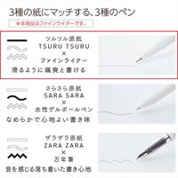 コクヨ 水性ペン PPPファインライターE 細字 ホワイト軸 黒 10本 PER-FWE035W