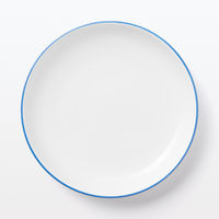 無印良品 日常の器 プレート 小 ブルーライン 約直径14cm 1セット（2個） 良品計画