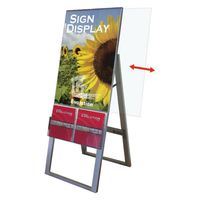 常磐精工 カタログケーススタンド看板 Dタイプ A1両面 ウエイトアーム・水タンクセット KCSKD-A1R-3SET 1セット（直送品）