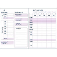 ダイゴー 大きくかける家計簿 B5 ブルー J2161 1セット(6冊)（直送品）