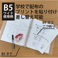ナカバヤシ ロジカル・はれるんワイドリーフB5ワイド LL-B507WKR 1セット(1冊×10)