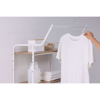 アイリスオーヤマ スタイルランドリーラック　ハンガーバー付き ホワイト HSLR-695R 1台（直送品）