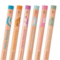 トンボ鉛筆 かきかた鉛筆ハローネイチャー2 ギフトセット2B MP-KHN2-2B 1セット