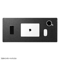 デスクマット（W900×D400mm）フェルト マウスパッド MPD-FLT1BK ブラック 1個 サンワサプライ（直送品）