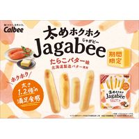 太めホクホクJagabee（じゃがビー） たらこバター味 12袋 カルビー スナック菓子 おつまみ