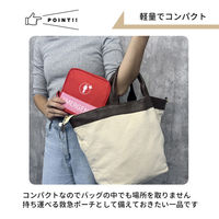 エマージェンシーポーチ Mサイズ (レッド×10) 携帯用 軽量 防災 緊急 薬入れ 救急用 ファーストエイド 応急処置（直送品）