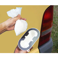 ドンパック don-pac 車に貼れる 犬のウンチパック POP ブラック 1個