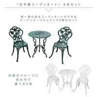 谷村実業株式会社 ローズアルミガーデン３点セット　ホワイト TAN-3003-3WHホワイト 1個（直送品）