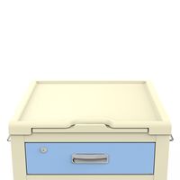 アズワン 床頭台 ブルー 8-1836-21 1個（直送品）