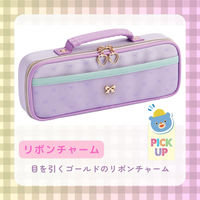 レイメイ藤井 トップライナーペンケース リボン バイオレット FSB1188V 1個（直送品）