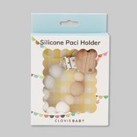Clovis Baby クロビスベビー おしゃぶり・歯固めホルダー グレーマーブル 1個