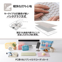 無線（ワイヤレス）キーボード パンタグラフ 薄型 テンキーレス Windows/Mac対応 ミニキーボード グレー 1個 プラス