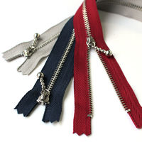 Y.K.K 玉付きファスナーシルバー 40cm col.572 ベージュ 10本入り 3N40-572（直送品）