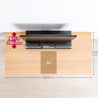 サンワサプライ コンセント付きモニター台(W600・ブラック) MR-LC212BK 1個（直送品）