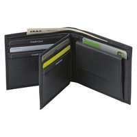 アセット デービッド・ヒックス メンズ二つ折り財布 ブラック DHS350 1箱（直送品）