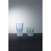 上越クリスタル硝子 イロ フリーズ グラス大小セット IRー14012ーBG 1箱（直送品）