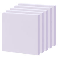 アスクル はたらく ふせん 付箋  75×75mm パステルパープル （正方形） 5冊 オリジナル