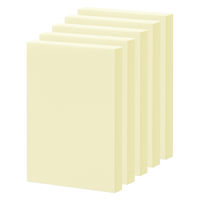 アスクル はたらく ふせん 付箋  75×50mm パステルイエロー 5冊 オリジナル