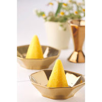 クレール 福招き金色の八角盛り塩皿セット(色塩付) 5295 1箱（直送品）