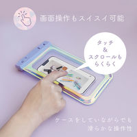 MOTTERU IP68取得で防塵・防水オーロラカラーシェルピンクのスマホ用防塵・防水ケース MOT-WPCAU-PK 1個