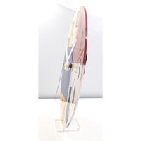 フォロー HK-04-23S キャットミント アクリルクロック 20cm 置掛け兼用　1台（直送品）