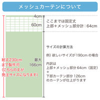 【5cm単位】ベット周り、間仕切り｜サンゲツ 医療用メッシュカーテン<ピンク>_幅40cmｘ丈195cm san-nmedi-pi 1枚（直送品）