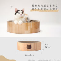 バリバリボウル 猫柄 1個 爪とぎ 猫壱