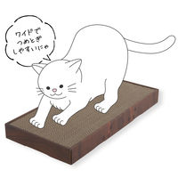 バリバリパッドワイド ダークブラウン 爪とぎ 猫壱