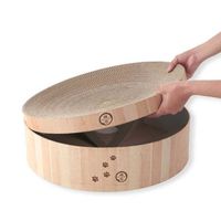 猫壱 バリバリボウル 猫柄 XL 爪とぎ