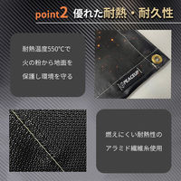 ピースアップ 焚き火シート M 60X90cm 10002232 1枚