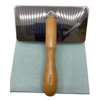 【ワゴンセール】スリッカーブラシ武蔵 ハードタイプM 犬猫用 プロ用 ステンレス製 日本製 岡野製作所