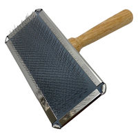 スリッカーブラシ 小 高級ソフトタイプ 犬猫用 ステンレス製 日本製 岡野製作所