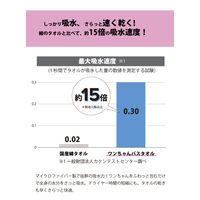 トリマーさんと考えたワンちゃんバスタオル ピンク 小 1枚 プレーリードッグ