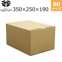 【80サイズ】 開封口ミシン目付きダンボール 1セット（70枚） 350×250×190mm NO220an logimart