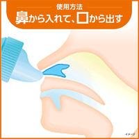 ハナノア 鼻うがい 口から出すしっかりタイプ (鼻洗浄器+専用洗浄液500ｍl) 1箱 小林製薬