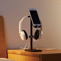 株式会社オーム電機 スマホ＆ヘッドホンスタンド　ＳＨ０１ 01-0059 1個（直送品）