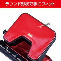 マックス 軽あけパンチスクーバ 25枚あけ レッド DP-25T（わけあり品）
