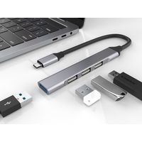USBハブ Type-C接続 USB-A×4ポート搭載 1個 Lumen