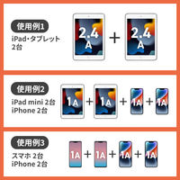 延長コード 電源タップ 3m 2P（ピン） 8個口 シャッター ホワイト TAP-B109U-3WN サンワサプライ 1本（直送品）