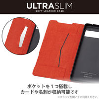 Google Pixel 7a ケース ソフトレザー 手帳型 超軽量 ブラック PM-P231PLFUBK エレコム 1個