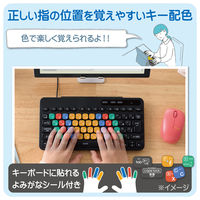 有線キーボード コンパクト カラー キーボード ブラック TK-FS10UMKBK エレコム 1個