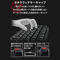 ゲーミングキーボード 有線 メカニカル テンキーレス タクタイル(茶軸) ブラック TK-GK20TBK エレコム 1個（直送品）