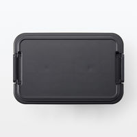 無印良品 ポリプロピレン頑丈収納ボックス ダークグレー 大 約幅60×奥行39×高さ37cm 50L 1セット（4個） 良品計画