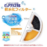 ピュアクリスタル 犬用 軟水化フィルター 半円タイプ 3枚入 1個 ジェックス
