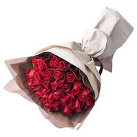 【生花】アデリー ホシファーム　フリルブーケ　ルージュ　４０本 DB-R40 1個（直送品）