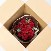 【生花】アデリー フリルブーケ　ルージュ　１２本 DB-R12 1個（直送品）