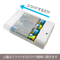 エアージェイ 乾電池式充電器(単3アルカリ乾電池付) BJ-EUSB WH 1台