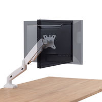 モニターアーム シングルアーム 17インチ～32インチ対応 耐荷重:9kg ガス式 VESA規格対応 ホワイト 1個 エレコム（直送品）