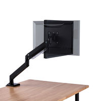 モニターアーム シングルアーム 17インチ～35インチ対応 耐荷重:15kg ガス式 VESA規格対応 ブラック 1個 エレコム